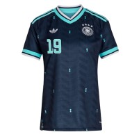 Stroje piłkarskie Niemcy Leroy Sane #19 Koszulka Wyjazdowej dla damskie MŚ 2026 Krótki Rękaw